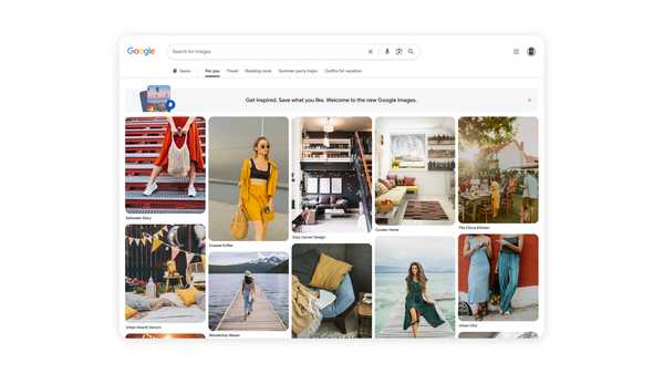 На главной странице Google Картинок будут предлагаться фотографии еще до того, как вы начнете поиск.