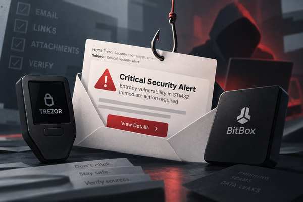 Владельцы Trezor и BitBox стали жертвами очередной фишинговой атаки