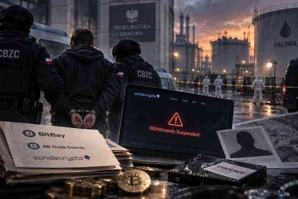 В деле zondacrypto предъявлены обвинения бывшему польскому полицейскому