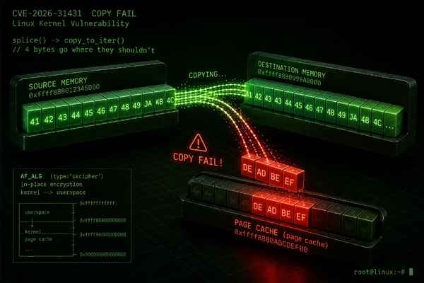 Copy Fail. Как четыре байта дают root в Linux