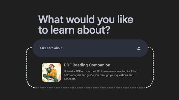 Эксперимент Google Learn About AI выглядит как уменьшенный ноутбукLM