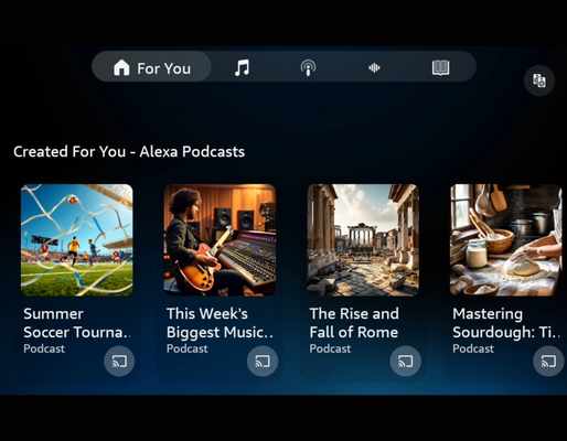 Amazon Alexa Plus теперь может создавать подкасты, созданные с помощью искусственного интеллекта