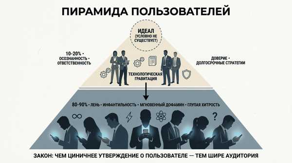 Принцип технологической гравитации: как представления о человеке влияют на инновации. Этика vs онтология