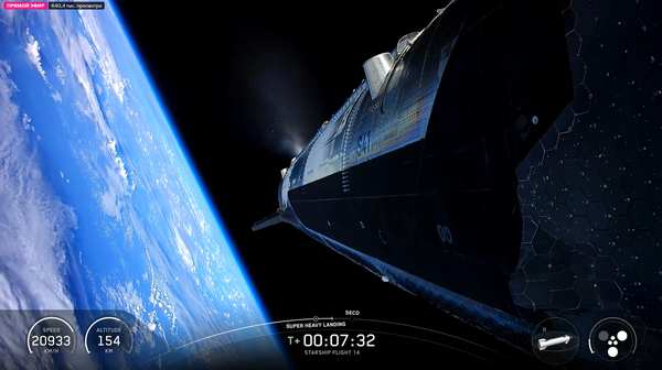 Исторический пуск: Starship впервые вышел на орбиту Земли — несмотря на барахлящие двигатели